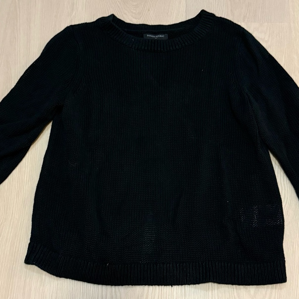 Banana Republic Factory overlap-back sweater.